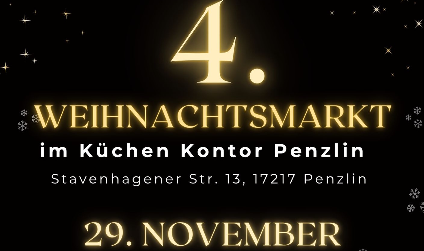 4. Weihnachtsmarkt im Küchen Kontor Penzlin