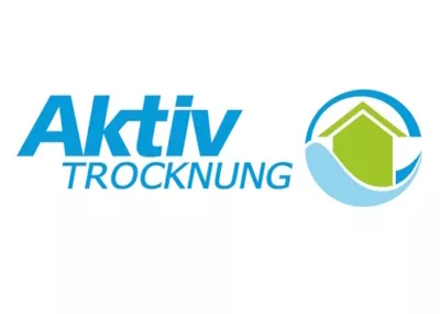 Logo Aktiv Trocknung – Unser Netzwerkpartner und Experte für Bautrocknung und Wasserschadensanierung.