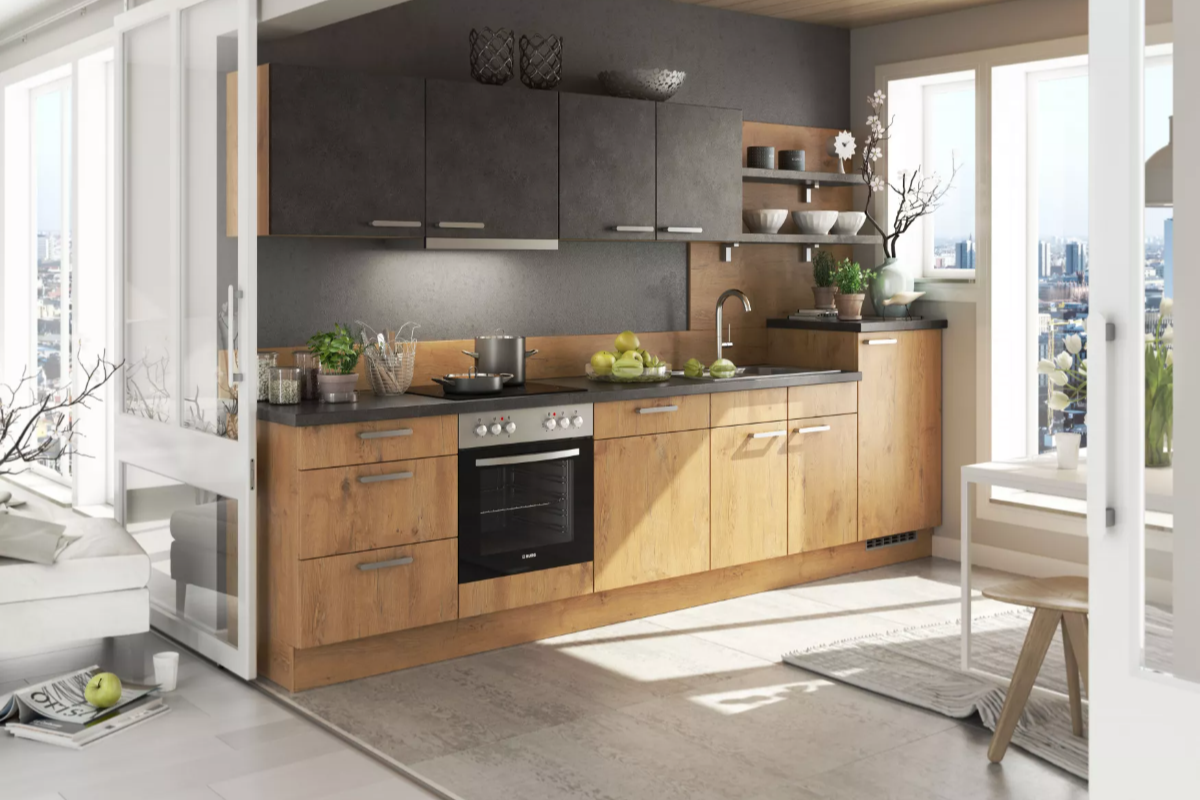 Küche aus Holz im Kontor Penzlin